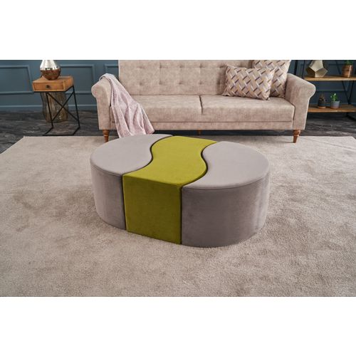 Atelier Del Sofa Tabure, Mink zelena, Alya Puf - Mink, Green slika 1