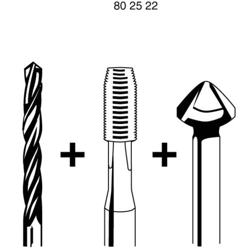Exact 5921 kombiniran navojno svrdlo    metrički M3 0.5 mm rezanje u desno DIN 3126 HSS  1 St. slika 2
