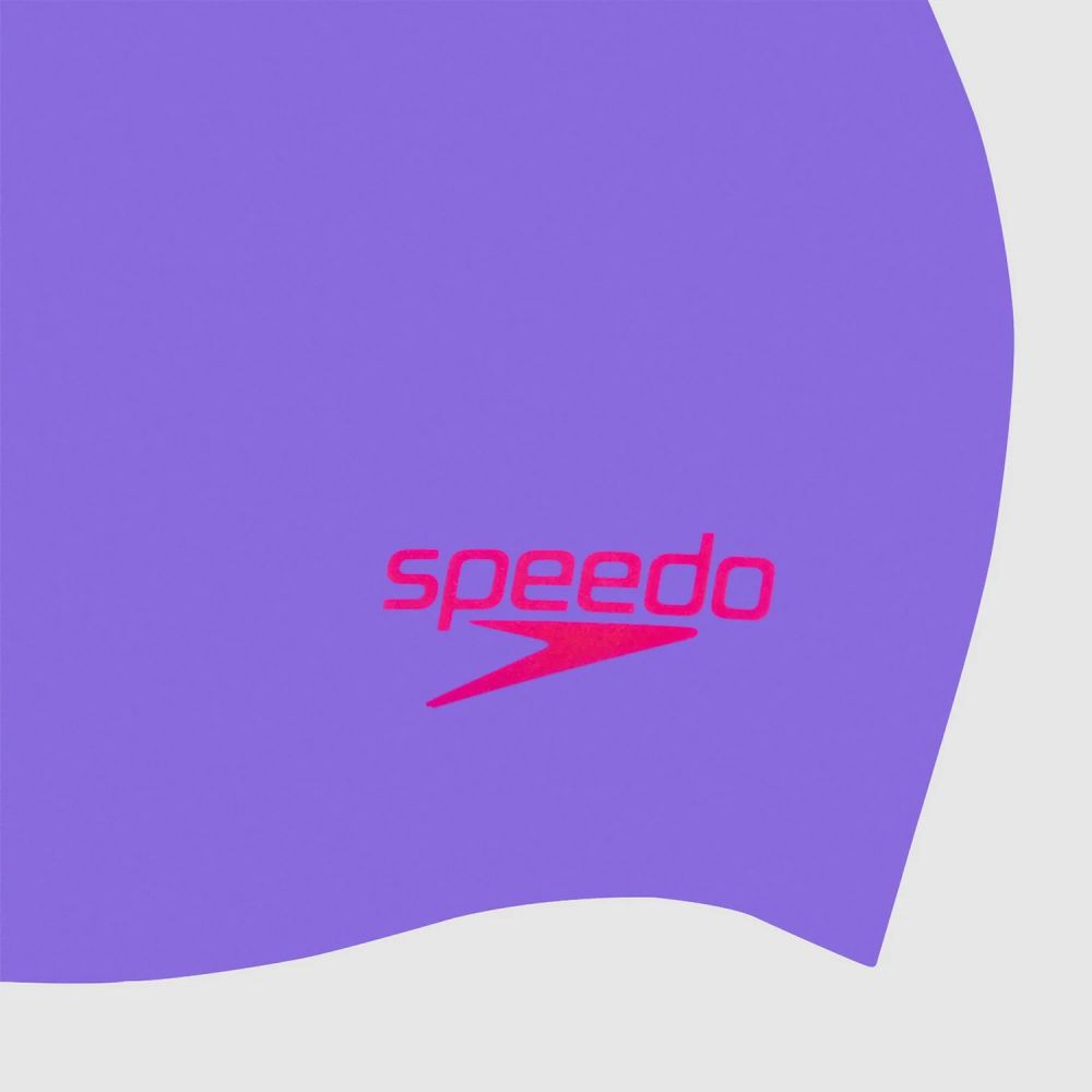 D. kapa za plivanje MOULDED SILC CAP JU PURPLE-RED slika 2