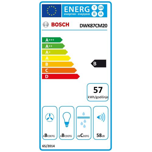 Bosch zidna napa DWK87CM20 slika 14