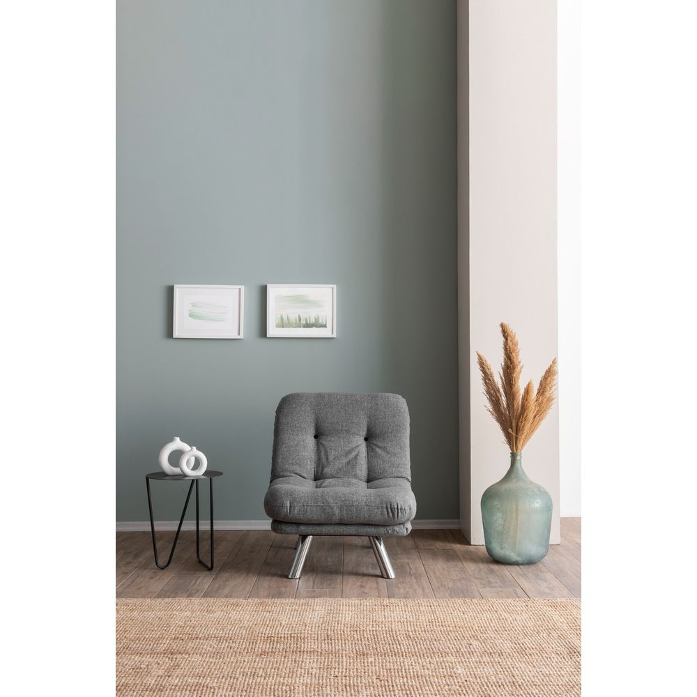 Misa Small Solo - Svijetlo Siva Sofa na Razvlačenje za Jednu Osobu slika 3