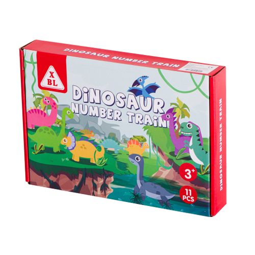 Montessori drveni vlakić dinosauri slika 7