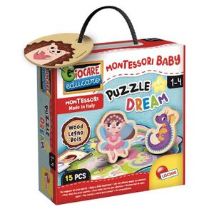 Montesori Baby Edukativna drvena slagalica Puzzle Dream Lisciani 96862