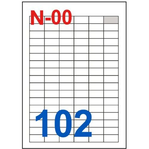 Etikete za laserske i ink-jet pisače Nano, N-00, 30x15 mm, 100/1 slika 2