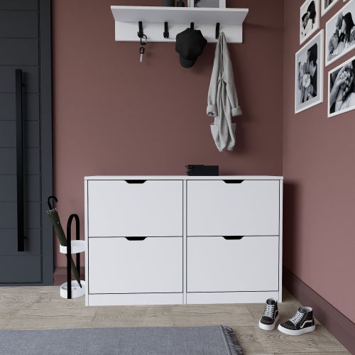 Duru 1600-50 Matte White Shoe Cabinet slika 3