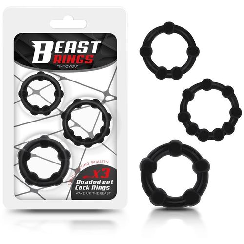 Beast Rings komplet rebrastih penis prstenova slika 1