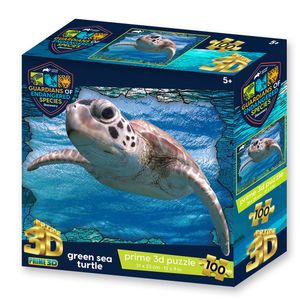 Puzzle 3D - Zelena morska kornjača 100 kom 31x23cm animal planet
