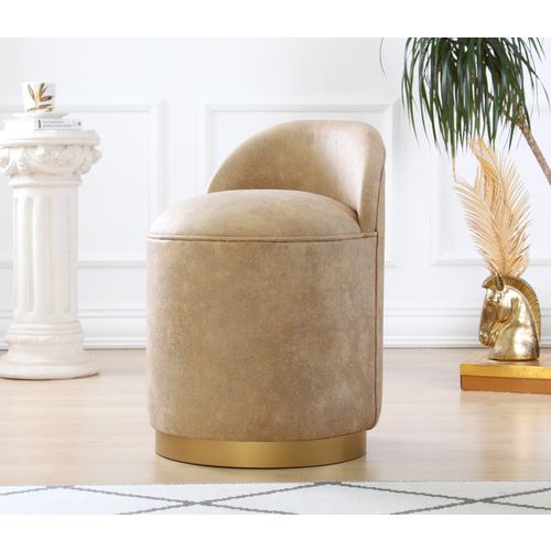 Luton - Beige Camel Pouffe slika 1