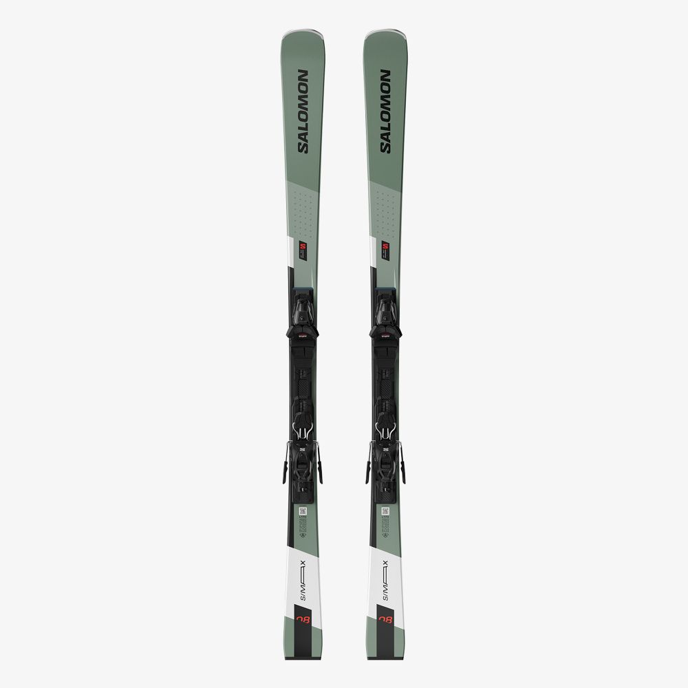 Salomon Skije sa vezovima E S/Max 8 Oil Green/Black/White + M10 GW L80 slika 1