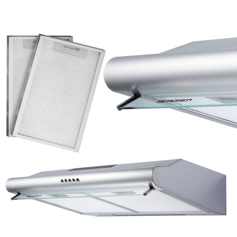 Kuhinjska napa za ispod ormarića - 50 cm apsorber Berdsen BE-10-A INOX slika 1