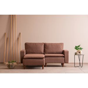 Atelier Del Sofa Kutna garnitura, Svijetlo smeđa, Lungo Mini - Light Brown