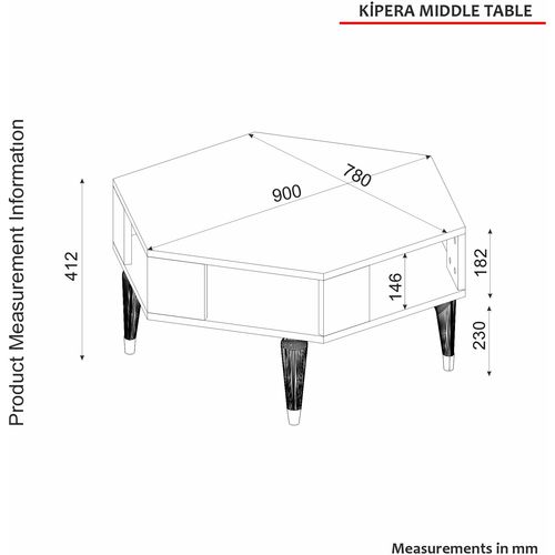 Woody Fashion Stolić za kavu, hrast, Kipera - Oak slika 7