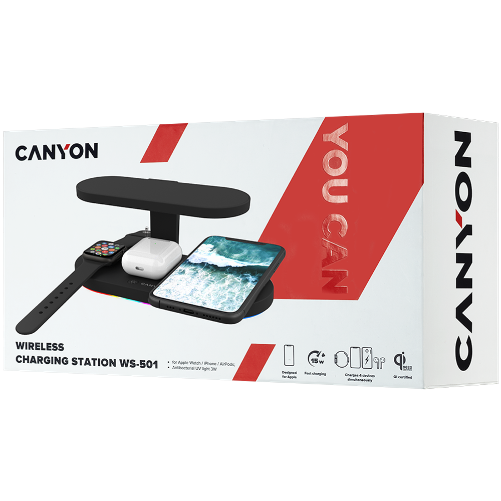 CANYON WS-501 5in1 Wireless charger slika 8