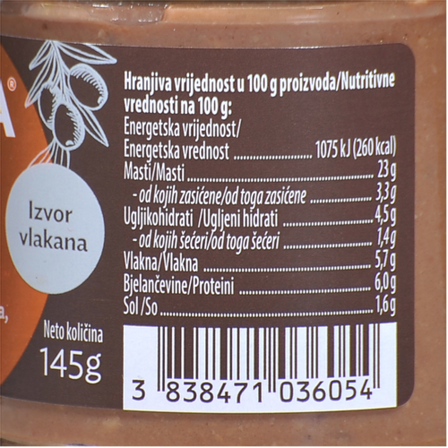 Argeta Hummus Namaz Olive 145g slika 2