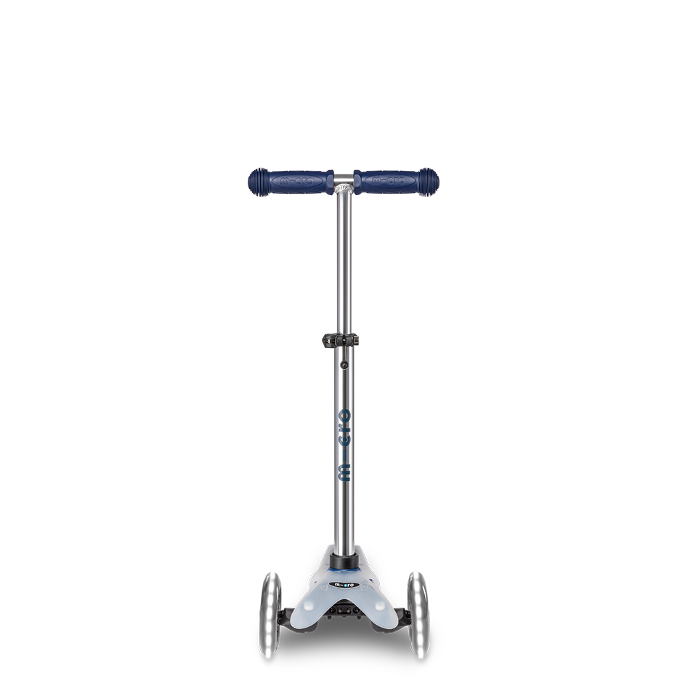 Micro Romobil Mini Deluxe Flux LED, Navy slika 4