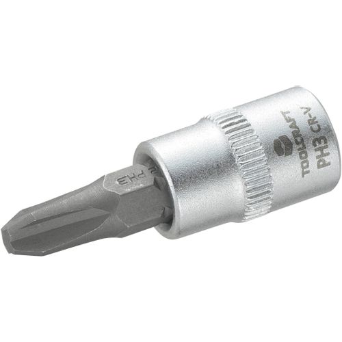 TOOLCRAFT 816053 križni phillips bit za nasadni ključ PH 3 1/4'' (6.3 mm) slika 1