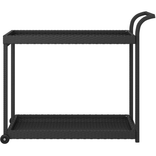 Barska kolica crna 100 x 45 x 83 cm od poliratana slika 9