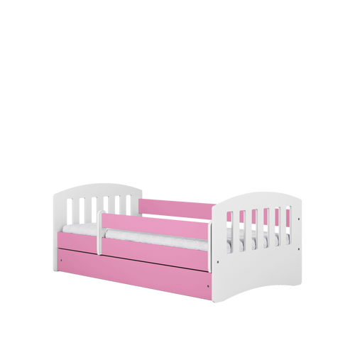 Drveni dječji krevet Classic s ladicom - rozi - 180*80cm slika 4