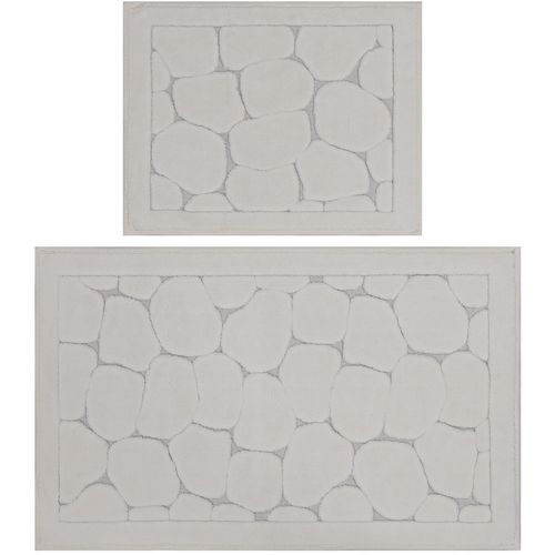 Lino - Ecru Multicolor Bathmat Set (2 Pieces) slika 5