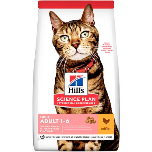 Hill's™ Science Plan™ Mačka Adult Light s Piletinom, 1,5 kg slika 1