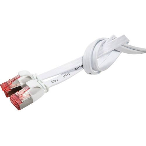 LogiLink CF2061S RJ45 mrežni kabel, Patch kabel cat 6 U/FTP 3.00 m bijela pozlaćeni kontakti 1 St. slika 3