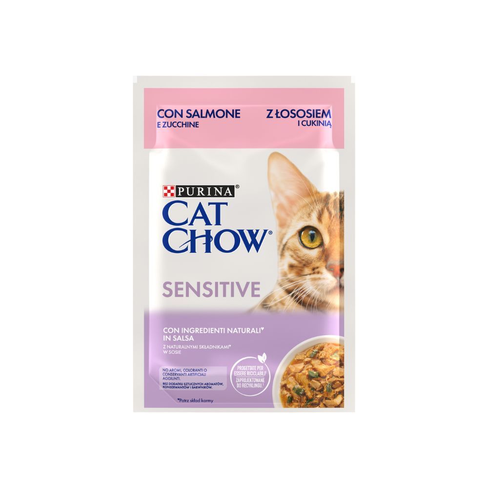 Cat Chow Sensitive losos 85 g slika 1