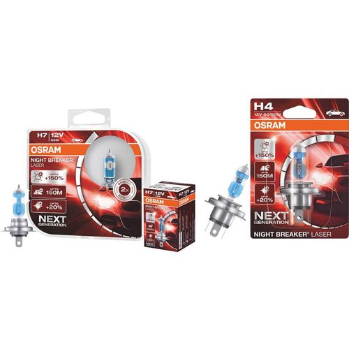 Osram Auto 64193NL-01B halogena žarulja Night Breaker® Laser Next Generation H4 60/55 W 12 V slika 4