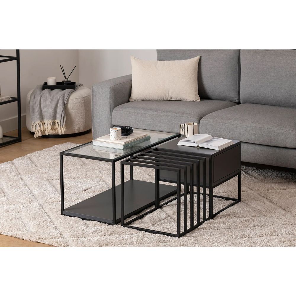 Kafa stol Charlotte - Crni slika 2