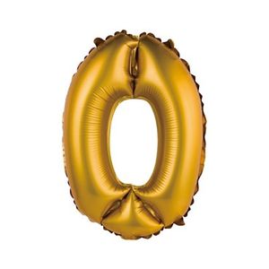 BC-AZL0 Folijski balon MATT 35 cm 0, Zlatni