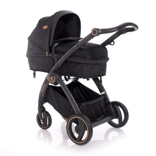 LORELLI ADRIA Kolica Black 2u1 SET: Košara + Putna Torba + Zimska Navlaka (do 15 kg) slika 2