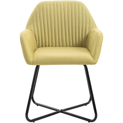 Blagovaonske stolice od tkanine 4 kom zelene slika 22