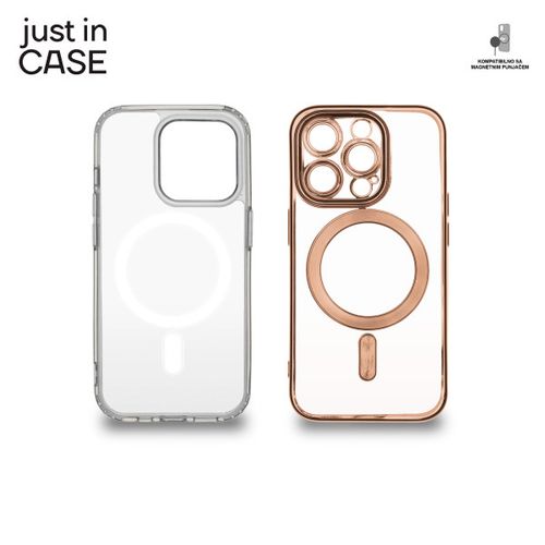 2u1 Extra case MAG MIX paket PINK za iPhone 15 Pro slika 1