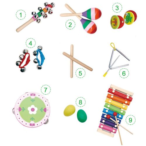 EcoToys torba s glazbenim setom 14 instrumenata slika 5