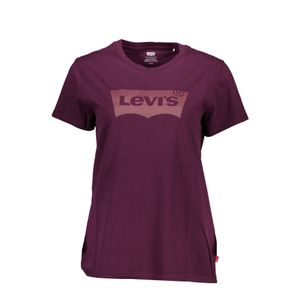 LEVI'S PURPLE WOMAN SHORT SLEEVE T-SHIRT