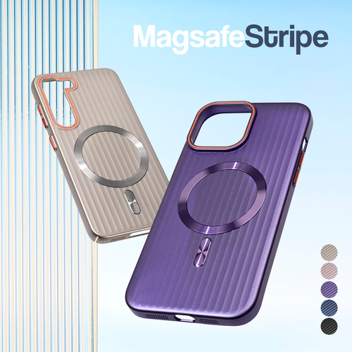 Torbica Magsafe Stripe za iPhone 13 Pro 6.1 crna slika 2