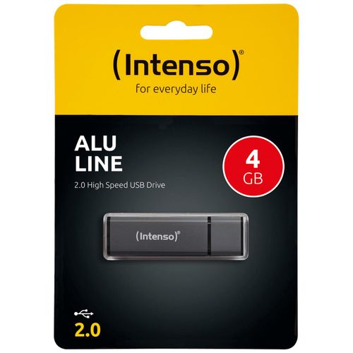 (Intenso) USB Flash drive 4GB Hi-Speed USB 2.0, ALU Line - USB2.0-4GB/Alu-a slika 1