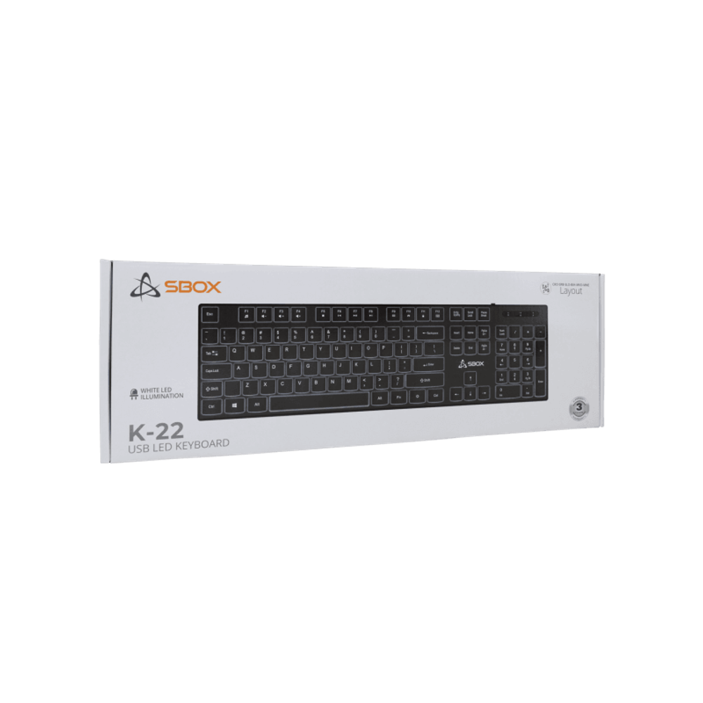 SBOX Tastatura K-22 / HR, crna slika 6