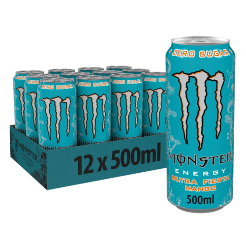 Monster Ultra Fiesta Mango Zero Sugar 0,5l 12/limenka XXL slika 1