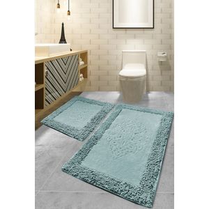 Piante - Mint Multicolor Bathmat Set (2 Pieces)