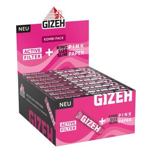 GIZEH PINK Papers KSS + Activated carbon filters