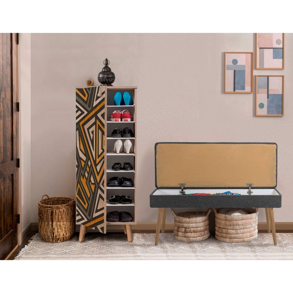 Vegas Sonomo - 928 - 1053 Set Namještaja za Hodnik u Antracit Boji slika 2