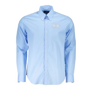 LA MARTINA LIGHT BLUE MAN LONG SLEEVED SHIRT