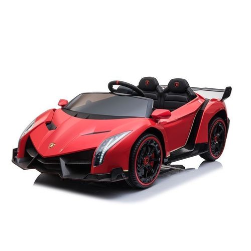 Licencirani auto na akumulator Lamborghini Veneno 4x4 + MP4 - crveni slika 3