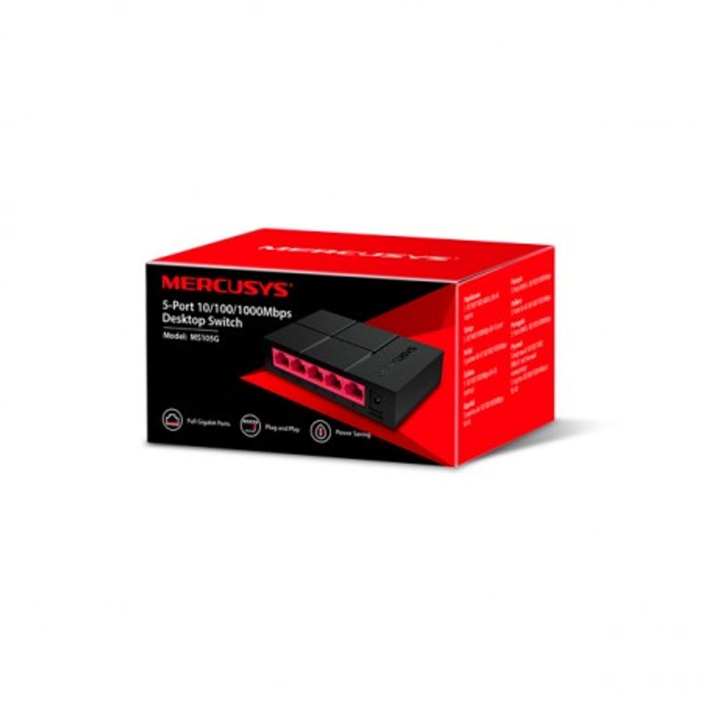 Mercusys MS105G Desktop Switch 5x10/100/1000 slika 4