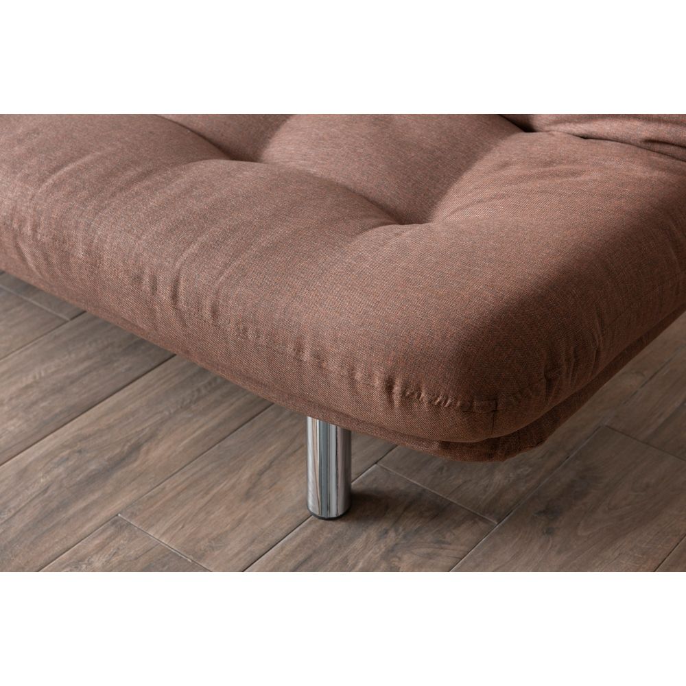 Misa Small Sofabed - Trosjed na razvlačenje, svijetlo smeđa slika 2