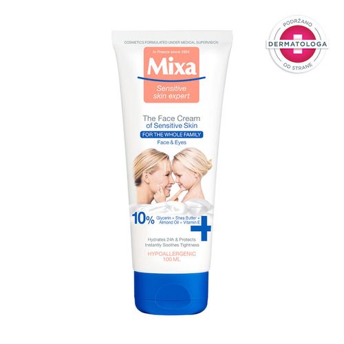 Mixa krema za lice za osetljivu kožu 100ml slika 2