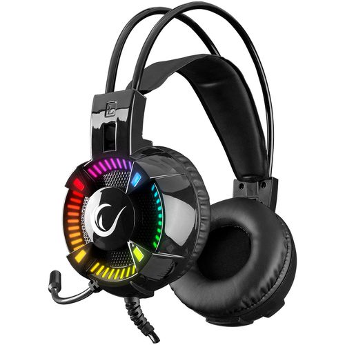 Rampage styles black usb 7.1 version rgb gaming headset with microphone slika 5