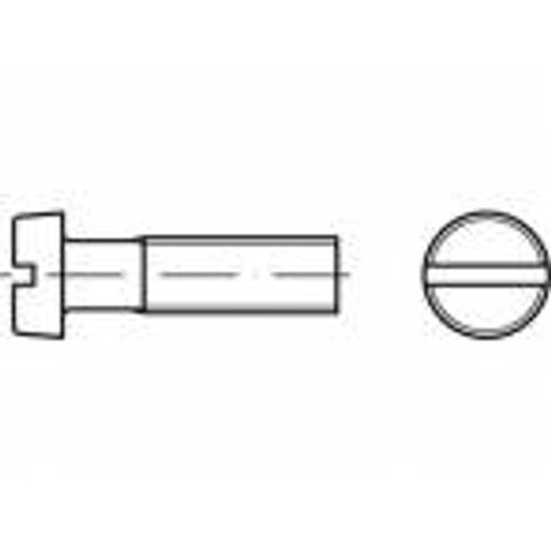 TOOLCRAFT TO-5451459 vijci s cilindričnom glavom M10 50 mm utor mjed 100 St. slika 1