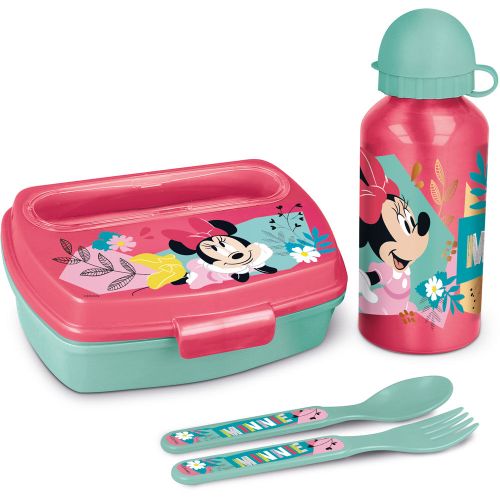 Disney Minnie Set Sandwich maker cutlery + aluminium bottle 400ml slika 2