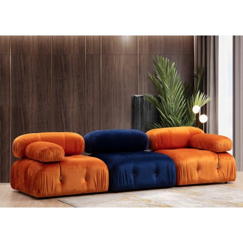 Atelier Del Sofa Sofa, Plava, Bubble O1 - Velvet Blue slika 4